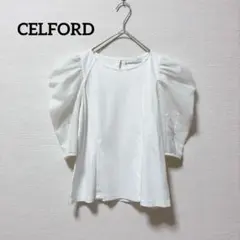 CELFORD セルフォード ハーフシアースリーブカットソー ホワイト 36のサムネイル