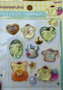 ポムポムプリン　シール　おすそ分け