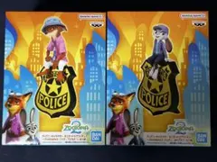 ズートピア　プライズ　モニタートップ　フィギュア　2体セット