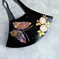 鼈甲　簪　蝶　菊花　螺鈿　金蒔絵　べっ甲　簪　433　和装　着物　留袖　結婚式