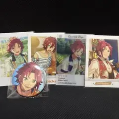 あんさんぶるスターズ 衣更真緒 缶バッジ ポラロイド風カードセット