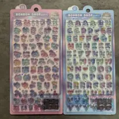 【正規品】ボンボンドロップシールアルファベット・ひらがなセット