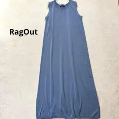 【Rag Out 】M ノースリーブロングワンピース ライトブルー
