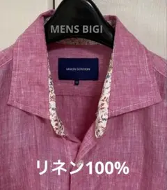 メンズビギ/麻シャツ七分袖のサムネイル