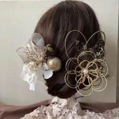 髪飾り　卒業式　結婚式　成人式　ヘアパーツ　ウェディング　袴田　和装