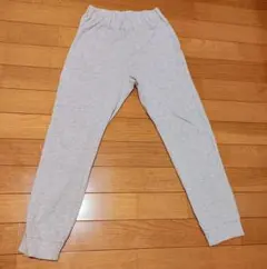 ユニクログレー スリムフィットパンツ 140