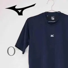 Mizuno ネイビー 半袖 アンダーシャツ Oサイズ