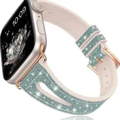 Apple Watchベルト 38mm キラキラ　水色　ブルー
