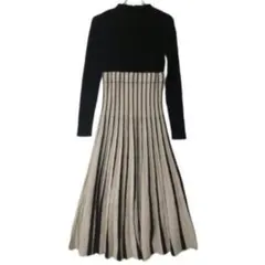 【MERCURYDUO】 ニットワンピース 黒 S サイズ ベルトなし