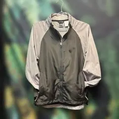 ザノースフェイス ナイロンジャケット 2トーン 灰×黒 レディースM テック系