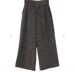 fifth ワンタックワイドパンツ　ヘリンボーン
