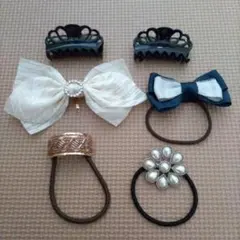 ヘアアクセサリーセット 6点