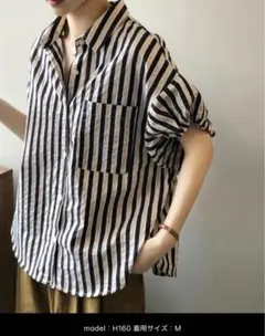 ZOZO ストライプブラウス　シャツ　ada.のサムネイル