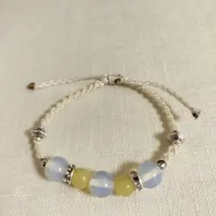 ハンドメイド　ブレスレット　人工石