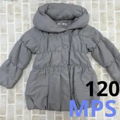 女の子　120 MPS ライトオン　ダウンコート　グレー　アウター　秋　冬　防寒