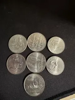 アメリカ州立公園記念硬貨8枚セット