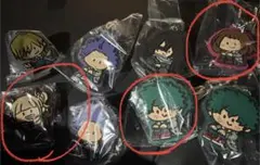 僕のヒーローアカデミア　カプセルラバーマスコット　お茶子、トガ、デク