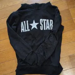 CONVERSE ALL STAR 黒パーカー 130サイズ
