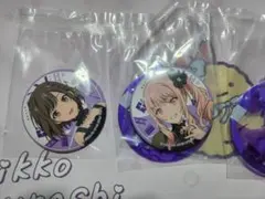 セガラッキーくじ E賞 東雲絵名 暁山瑞希　缶バッジ2つセット