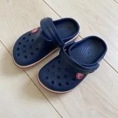 Crocs ネイビー サンダル キッズ 15cm