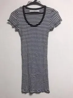 白黒ボーダー Tシャツ ♠