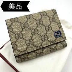 ◇グッチ◇769225/GGスプリーム/コンパクトウォレット/三つ折り財布
