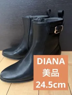 定価2.9万円 本革 タラントン ダイアナ 定番 ショートブーツ ブラック 