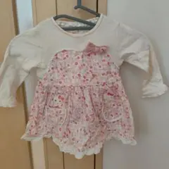 No.273. ハローキティ 花柄ワンピース 95cm未満