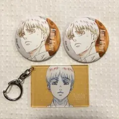 進撃の巨人　アルミン　MAPPA 原画缶バッジ　原画アクリルキーホルダー