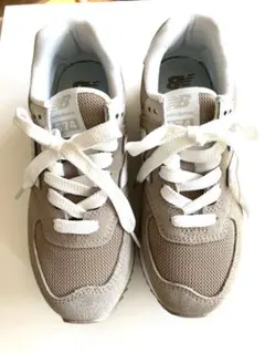 New Balance WL574 ベージュ スニーカー　厚底