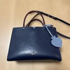 kate spade ネイビー ハンドバッグ