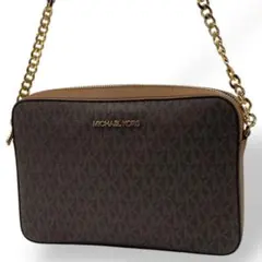 ✨極美品✨ マイケルコース ショルダーバッグ カメラバッグ　PVCレザー　茶色