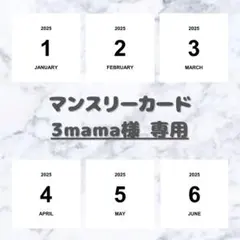 【3mama様 専用】 ましかく マンスリーカードのサムネイル