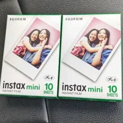 FUJIFILM instaxmini チェキフィルム　１０枚入　２箱セット