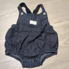 petit main ダークグレー ロンパースのサムネイル