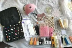 【100点超】セルフネイル フルセット/ジェル35色・バッグ・ライト付