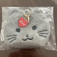 スタバ バレンタイン 2026 ファーポーチキャット グレー ポーチ