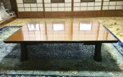 岡　(美品)輪島塗　平卓　テーブル　ブラウン 六角形模様の座卓 岡 (美品)輪島塗 平卓 テーブル ブラウン 六角形模様の座卓 2025年