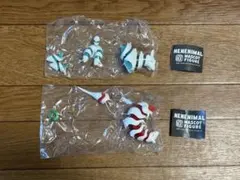 2点セット ネネニマルマスコットフィギュア ガチャガチャ ネネヒツジ ネネマジロ