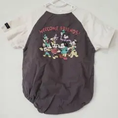 バースデイ☆フタフタ　ディズニー　ミッキー半袖ロンパース　80サイズ
