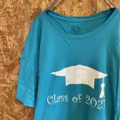 AE9341 90‘US古着 半袖Tシャツ ライトブルー メンズ L ポス