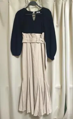 SNIDEL ニットドッキングマーメイドワンピース