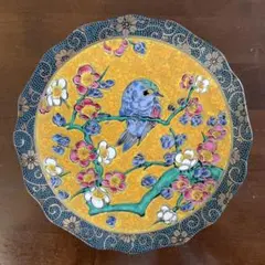 九谷焼 飾り皿 菊文様 金彩 陶芸 インテリア 九谷焼 飾り皿 菊文様 金彩 陶芸 インテリア - メルカリ