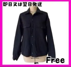 【美品】ジージャン　デニム風ジャケット　ジーナシス　黒　ジャケット