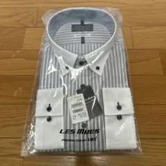 新品　LES MUES ストライプ 長袖シャツ 4L
