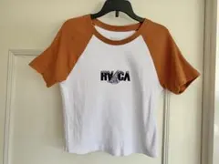 RVCA ラグラン クロップド Tシャツ アイスクリームロゴ アメリカ Sサイズのサムネイル