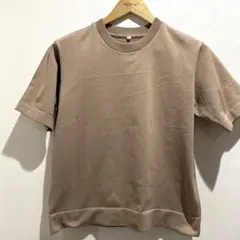 美品！MUJI 半袖カットソー ブラウン Mサイズのサムネイル