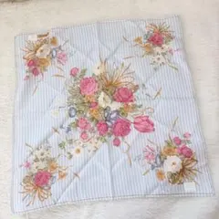 新品未使用 Burberry’s バーバリーズ 大判ハンカチ 花柄 ストライプ