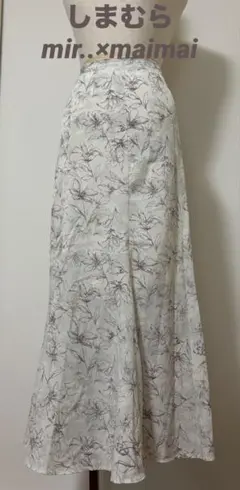 【しまむら】mir..×maimai 花柄フレアロングスカート