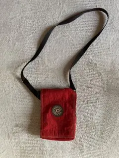 キプリング Kipling ポーチ 赤 使用感あり 無記名